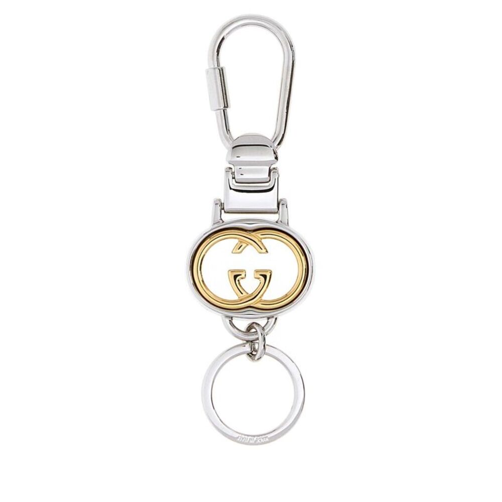 Gucci Men Two-Tone Metal Keyring